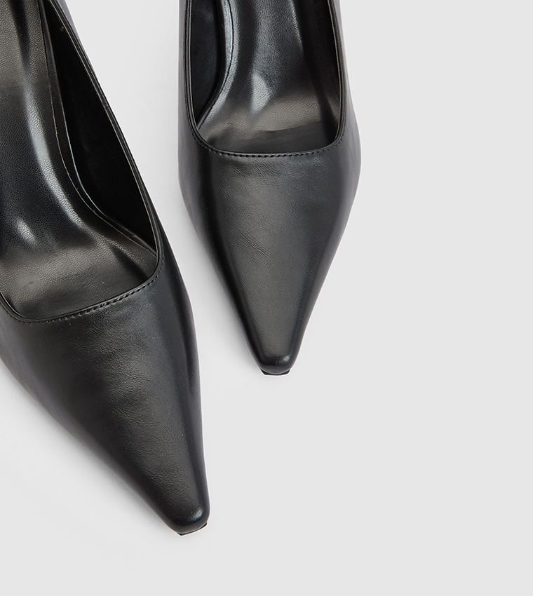 Squared Chisel Toe Pumps