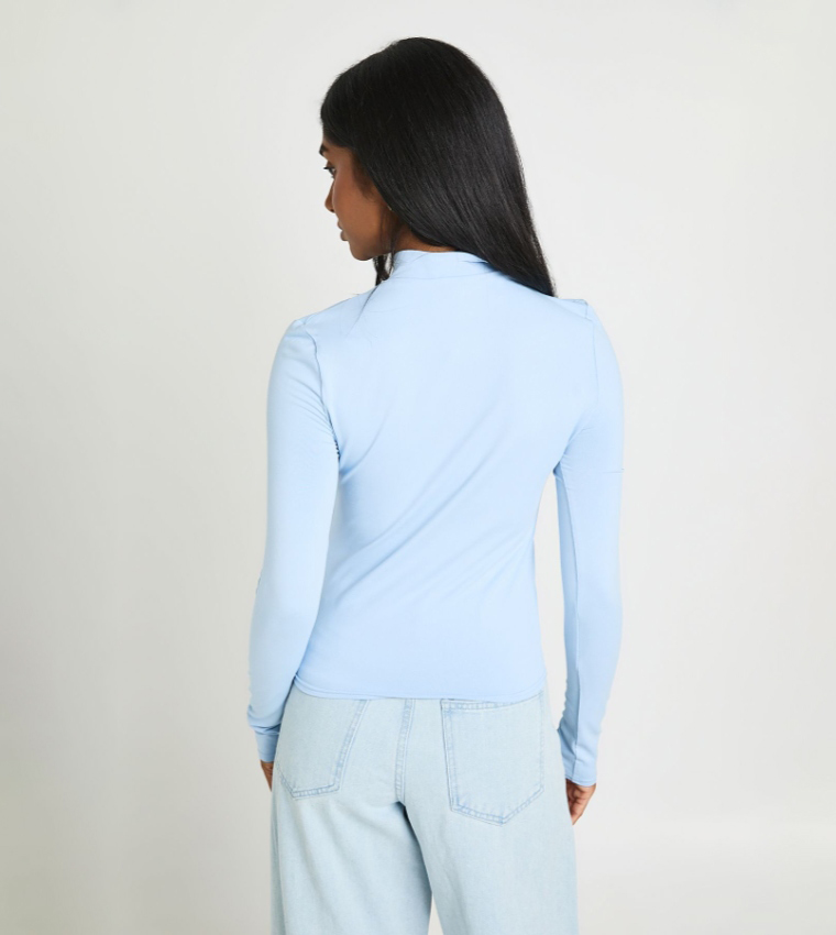 boohoo  Casual Tops - Blue Casual Tops