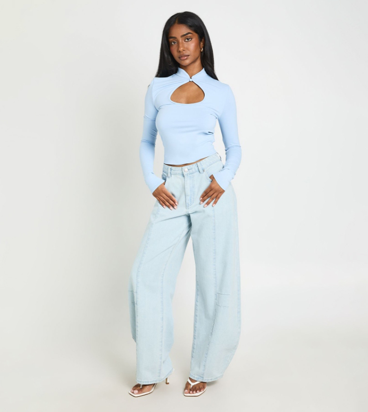 boohoo  Casual Tops - Blue Casual Tops