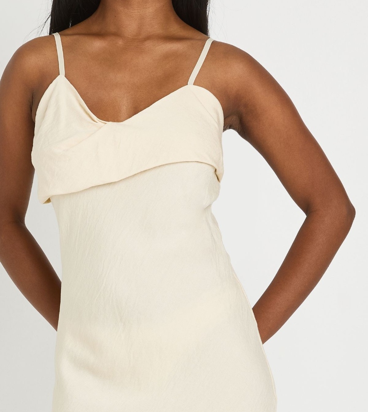 boohoo  Midi Dresses - Cream Midi Dresses