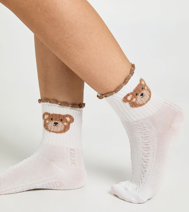 2-Pack Novelty Bear Socks