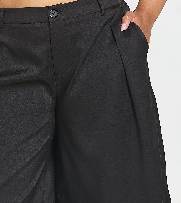 Curve Elasticated Back Waist Tailored Bermuda Shorts