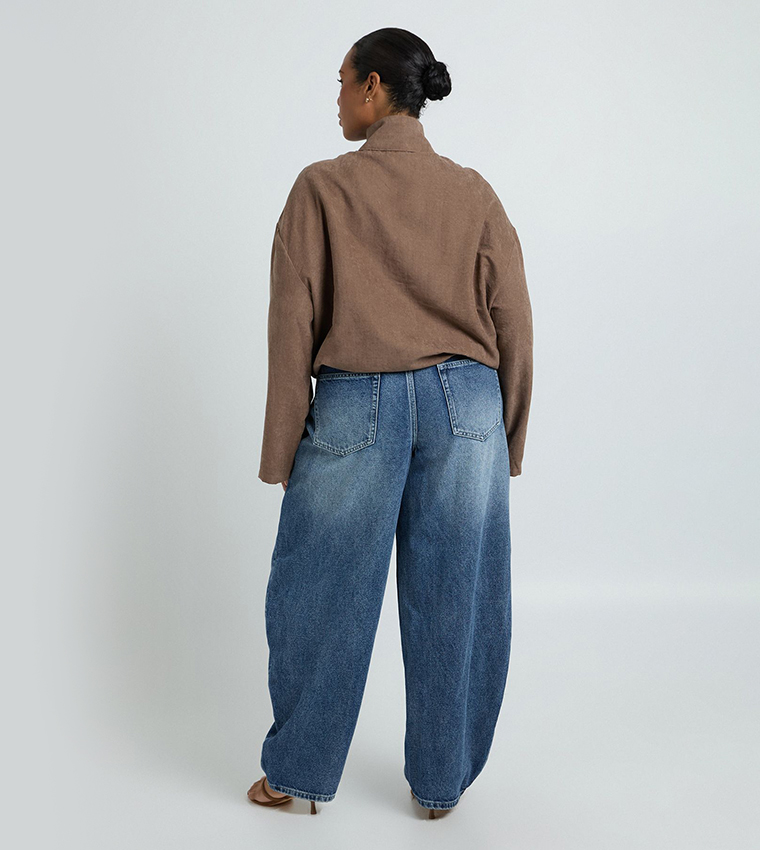Curve Peached High Neck Jacket