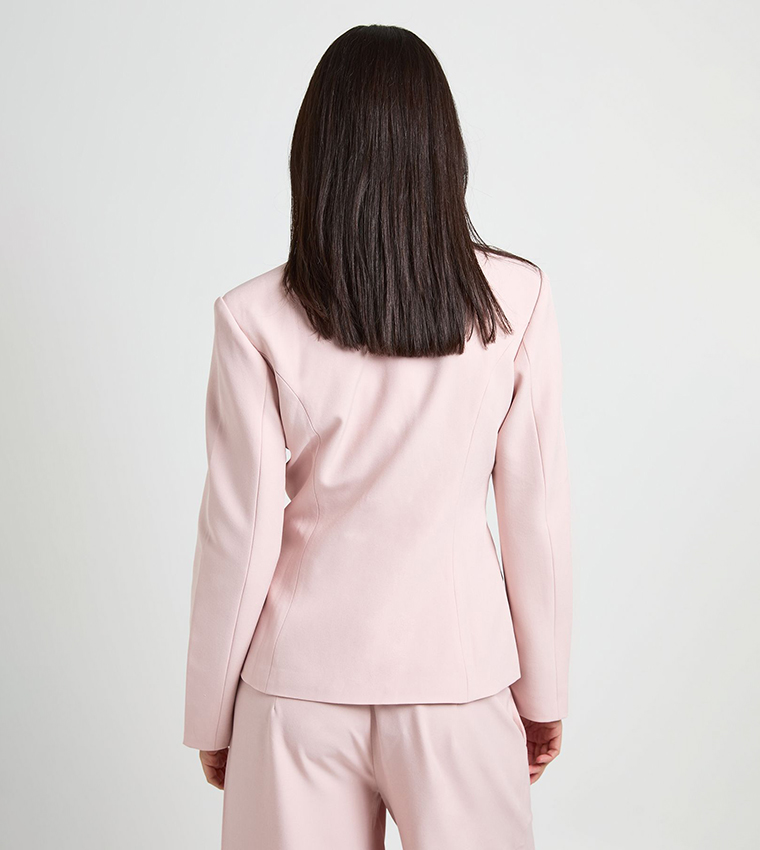 Double Breasted Cinched Blazer