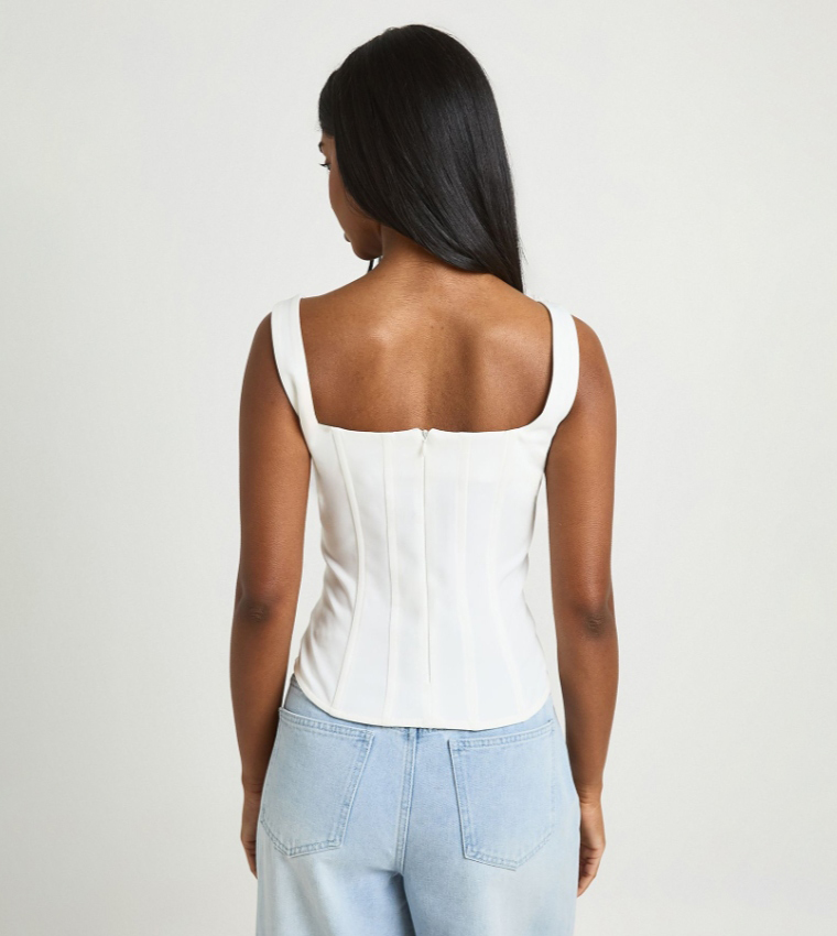بوهو  توبات كاجوال  - أبيض Casual Tops