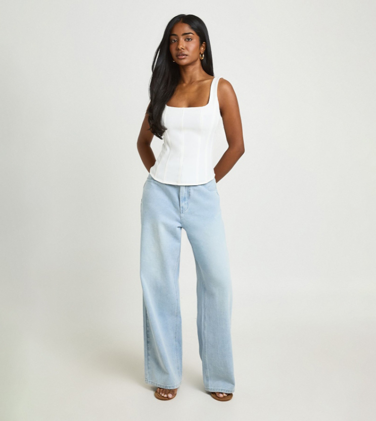 بوهو  توبات كاجوال  - أبيض Casual Tops