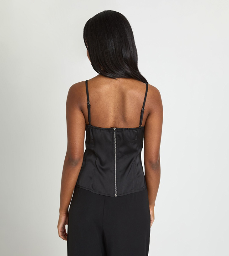 Ruched Bust Corset Top