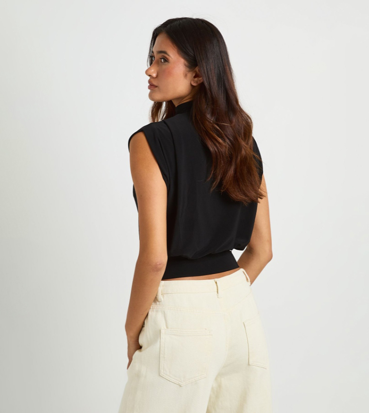 boohoo  Cropped Tops - BLACK Cropped Tops