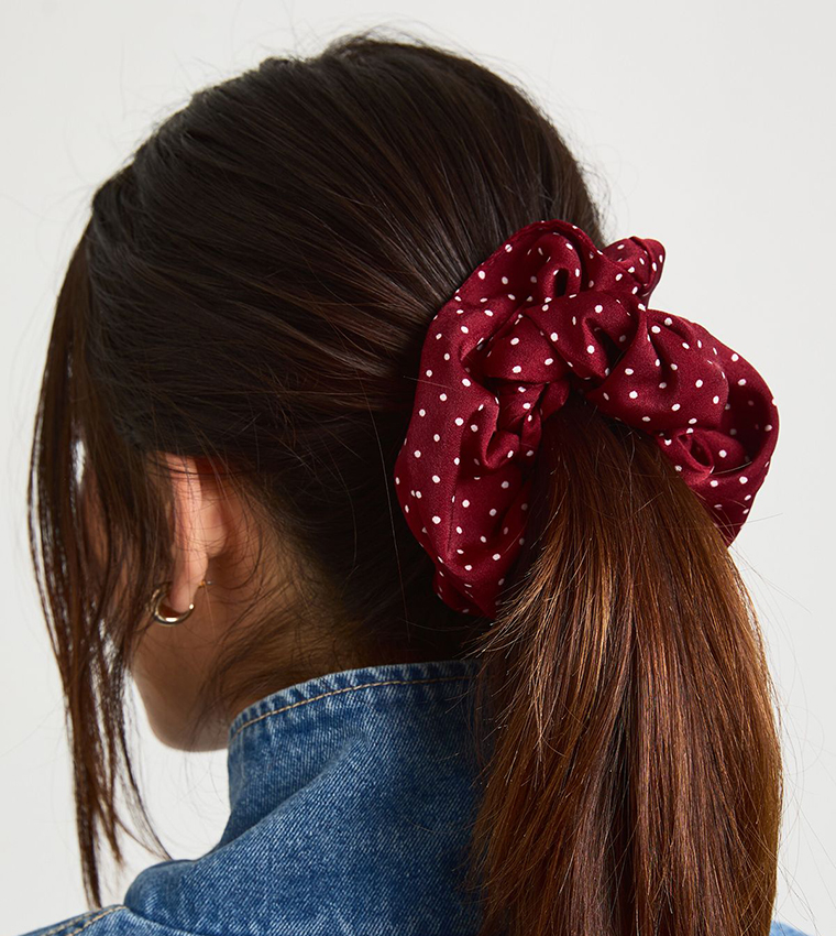 Polka Dots Oversized Scrunchie