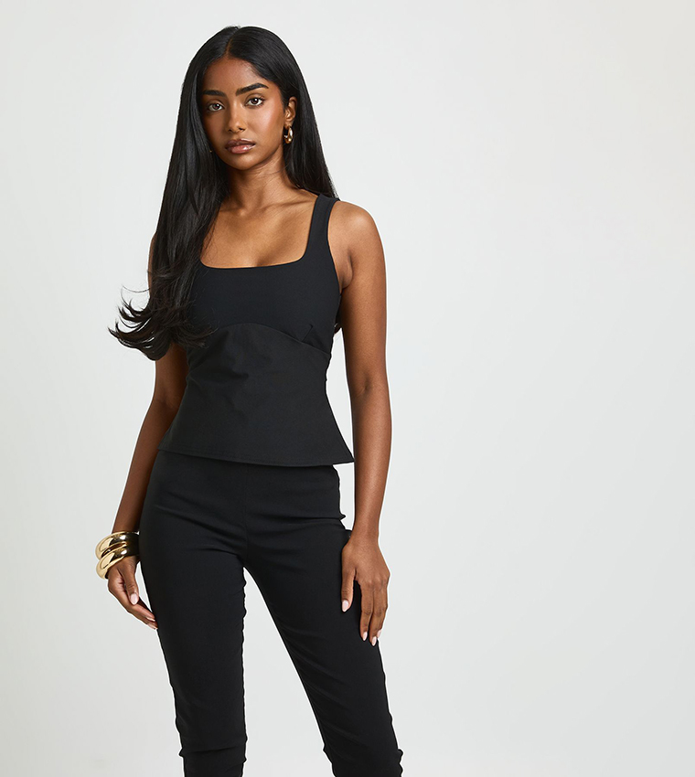 boohoo  Sleeveless Tops - BLACK Sleeveless Tops