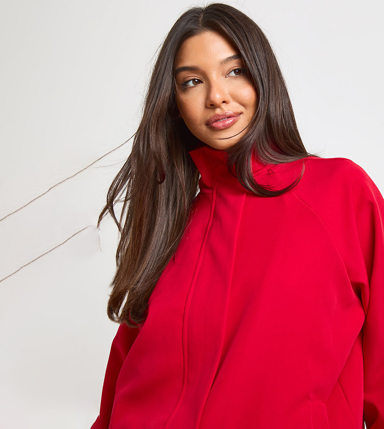 Funnel Neck Bomber Jacket