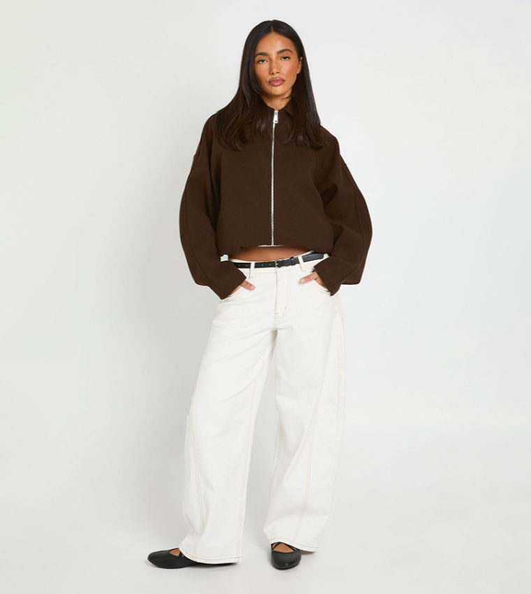 boohoo  Casual Jackets - Brown Casual Jackets