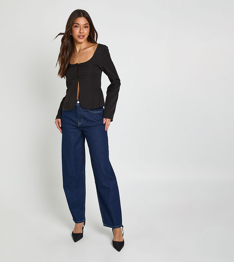 بوهو  توبات كاجوال  - أسود Casual Tops