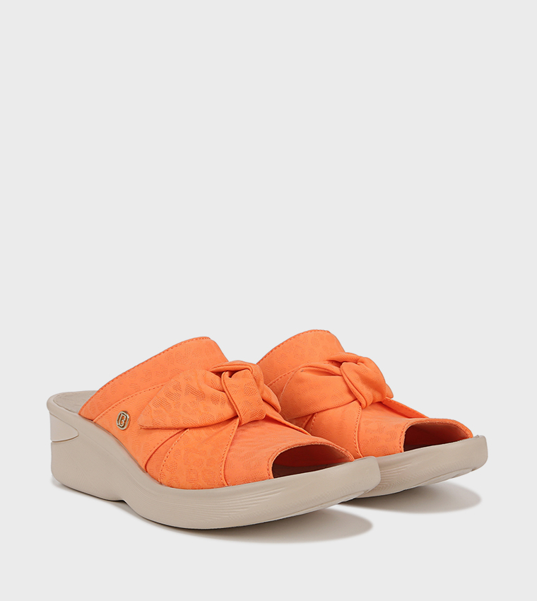 SMILE Peep Toe Wedge Sandals