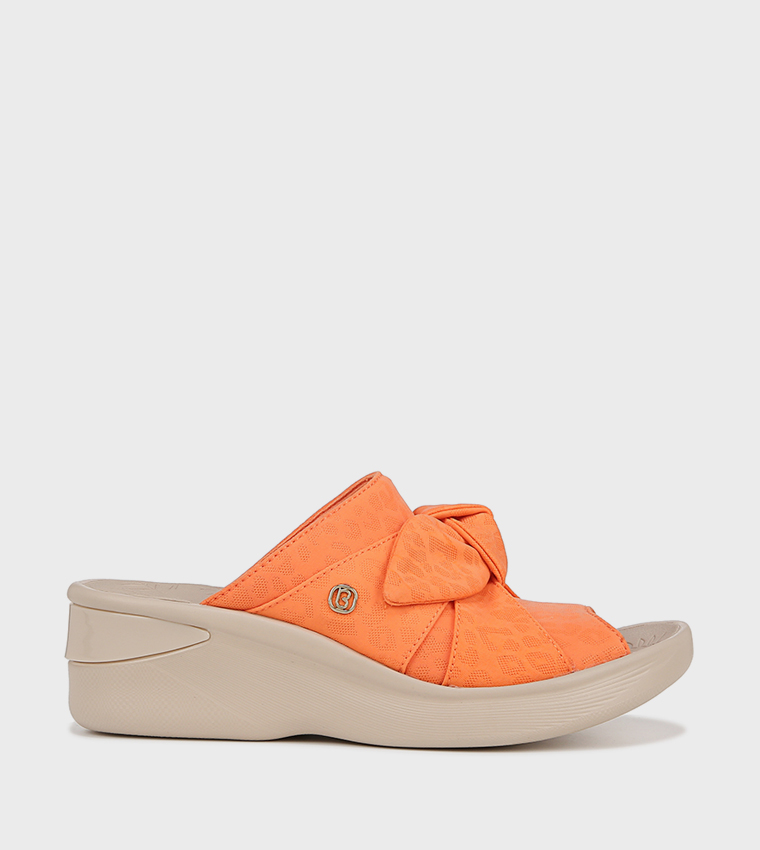SMILE Peep Toe Wedge Sandals