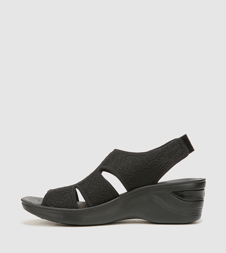 DAYTO Caged Slingback Platform Sandals