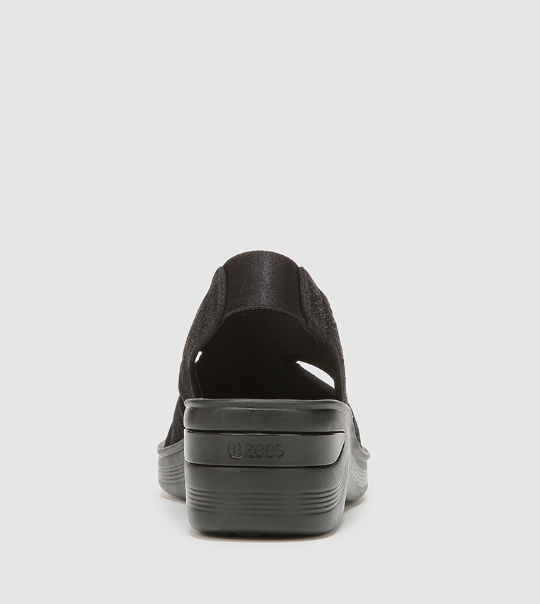 DAYTO Caged Slingback Platform Sandals