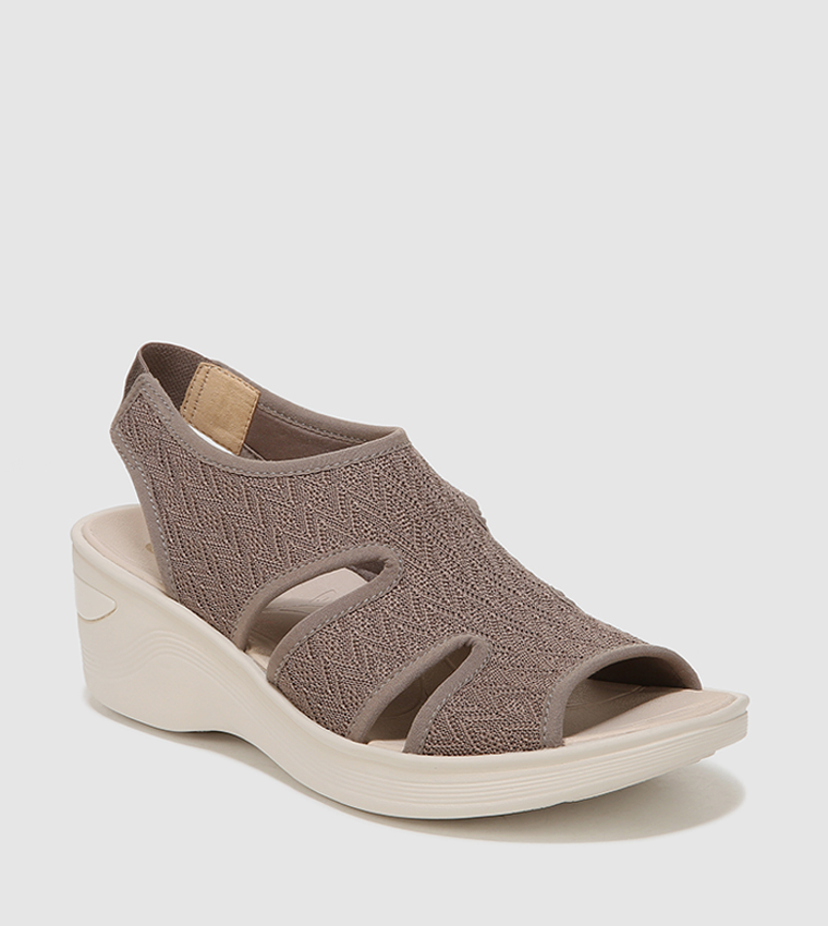 DAYTO Caged Slingback Platform Sandals
