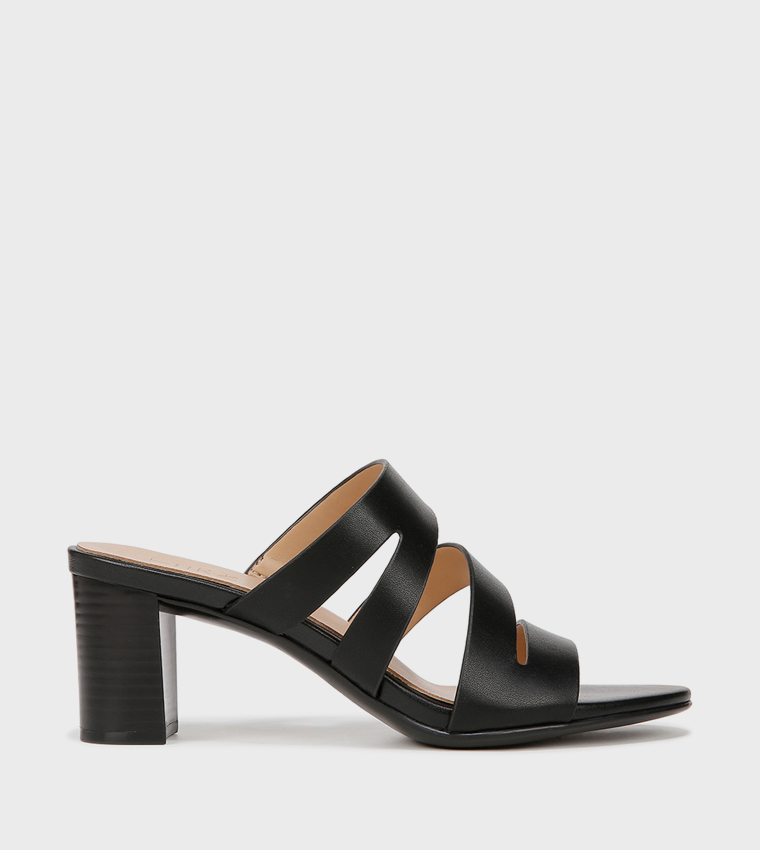 NABEAMING Multi Strap Block Heel Sandals