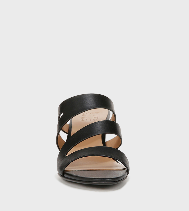 NABEAMING Multi Strap Block Heel Sandals
