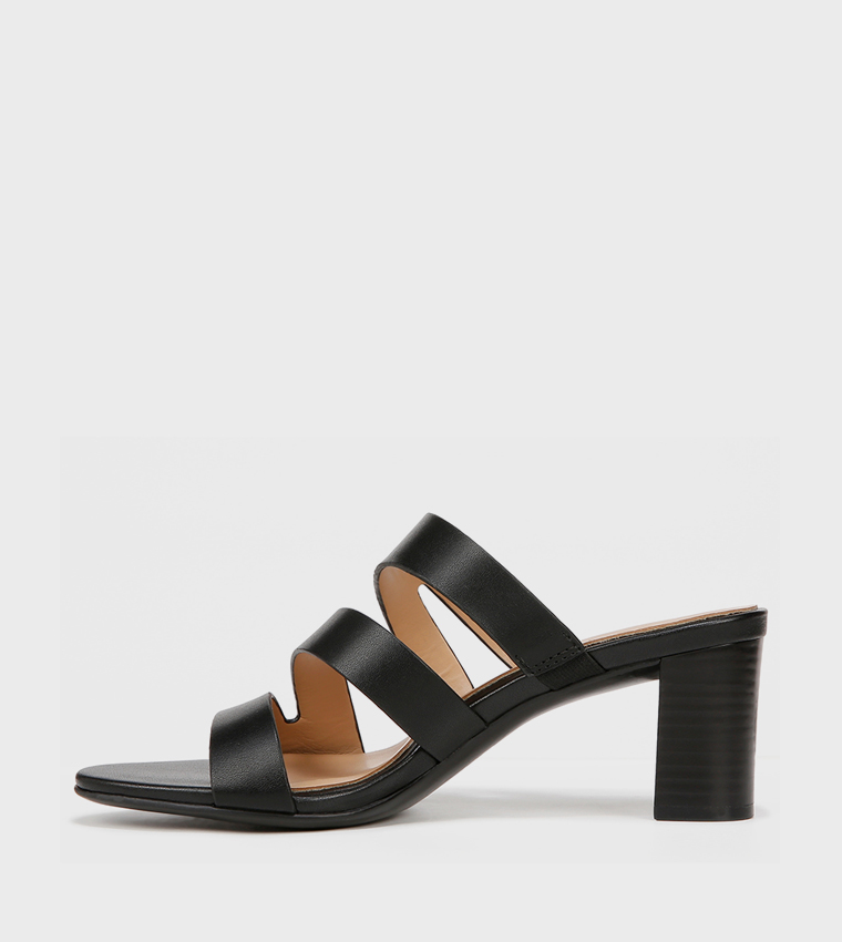 NABEAMING Multi Strap Block Heel Sandals