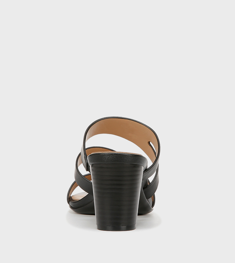 NABEAMING Multi Strap Block Heel Sandals