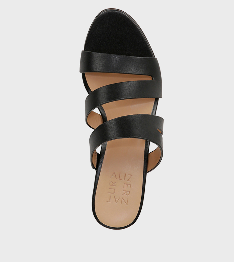 NABEAMING Multi Strap Block Heel Sandals