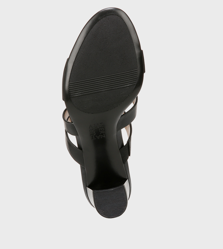 NABEAMING Multi Strap Block Heel Sandals