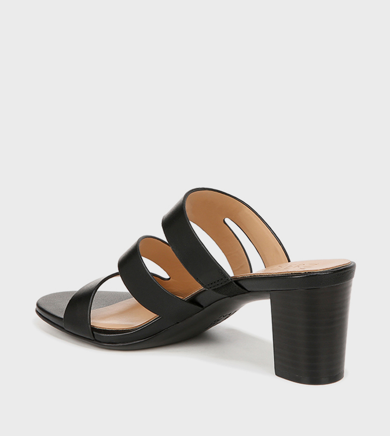 NABEAMING Multi Strap Block Heel Sandals