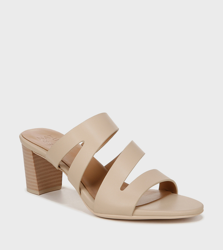 ناتشيراليزر  صنادل كعب عالي - حنطي Block Heels