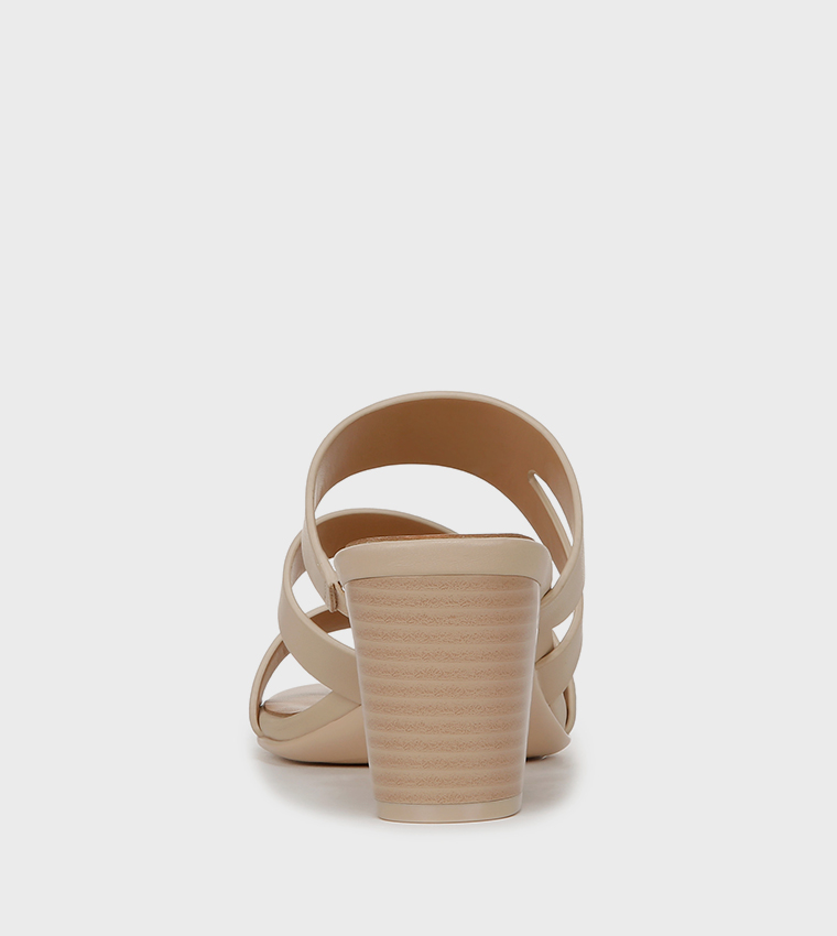 ناتشيراليزر  صنادل كعب عالي - حنطي Block Heels
