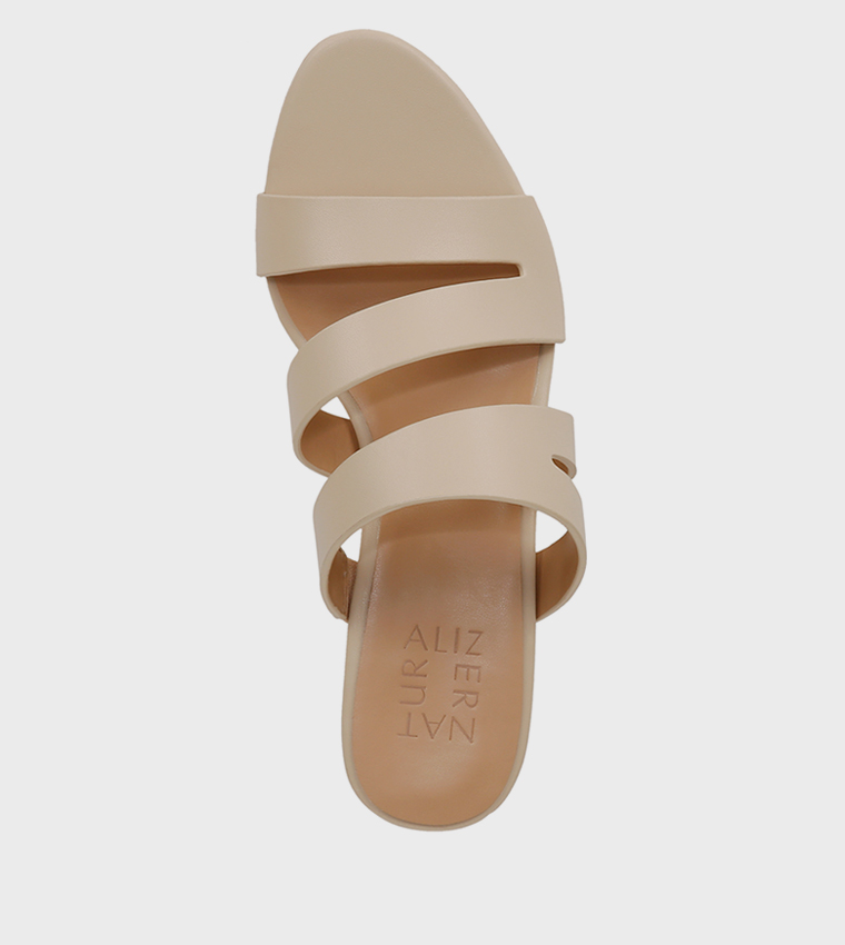 ناتشيراليزر  صنادل كعب عالي - حنطي Block Heels