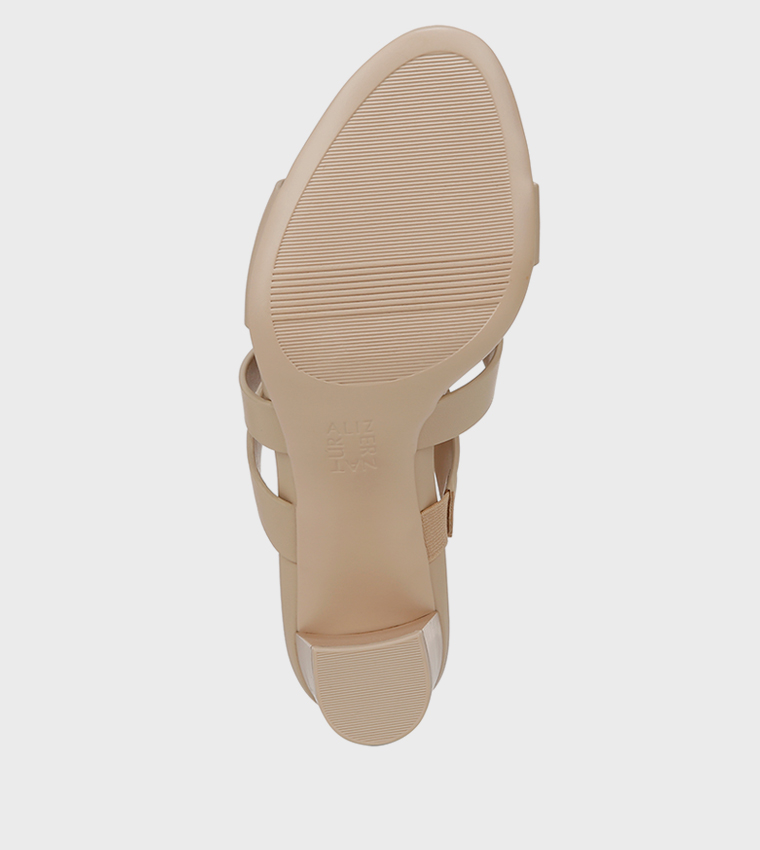 ناتشيراليزر  صنادل كعب عالي - حنطي Block Heels