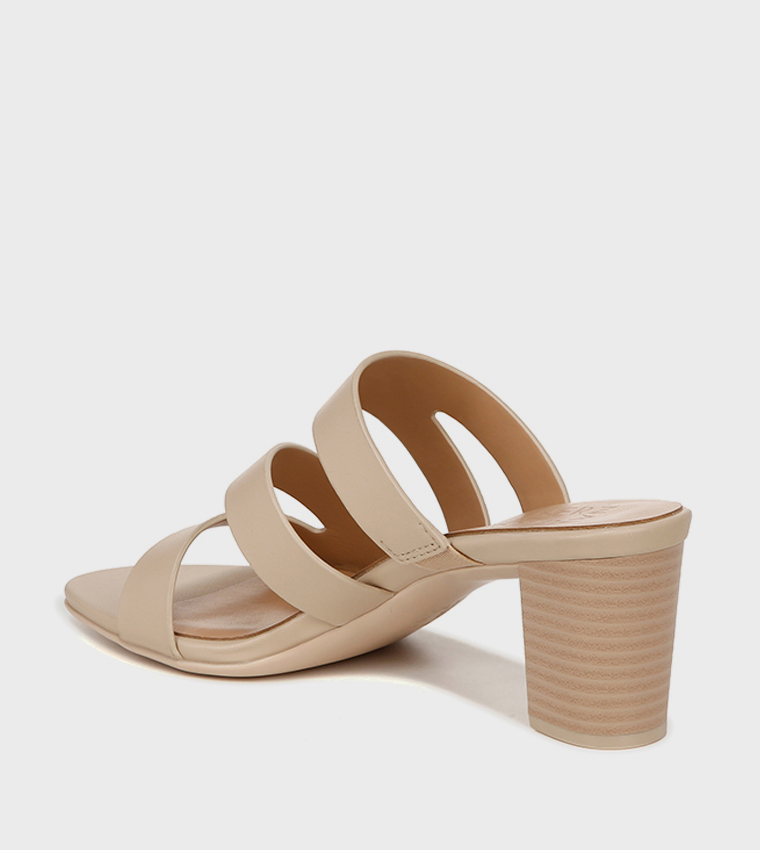 ناتشيراليزر  صنادل كعب عالي - حنطي Block Heels