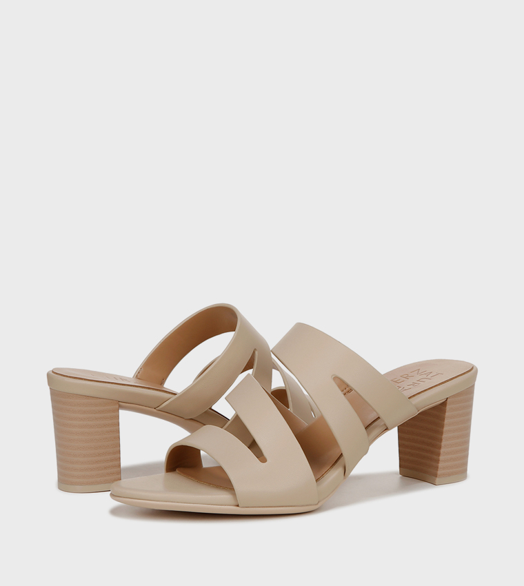 ناتشيراليزر  صنادل كعب عالي - حنطي Block Heels
