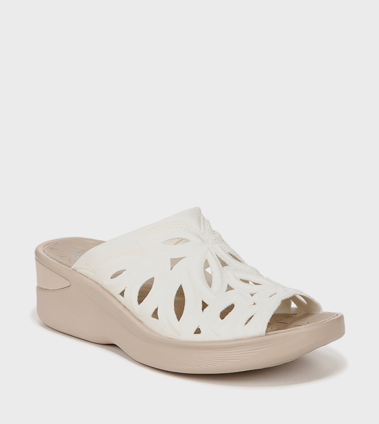 NASUSIE Laser Cut Wedge Sandals