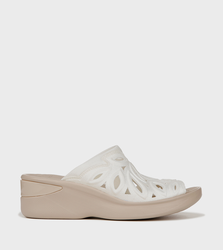 NASUSIE Laser Cut Wedge Sandals