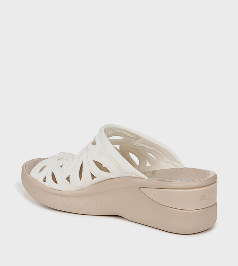 NASUSIE Laser Cut Wedge Sandals
