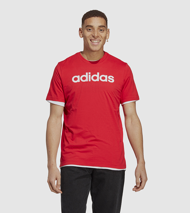 Logo Detail Crew Neck Athleisure T-Shirt