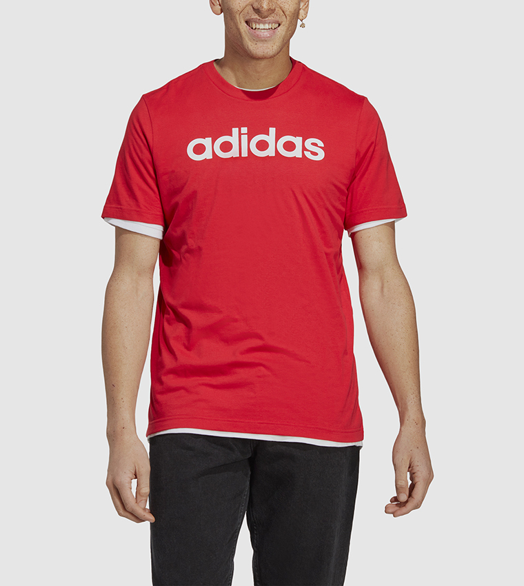 Logo Detail Crew Neck Athleisure T-Shirt