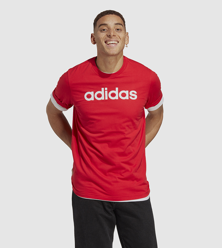 Logo Detail Crew Neck Athleisure T-Shirt