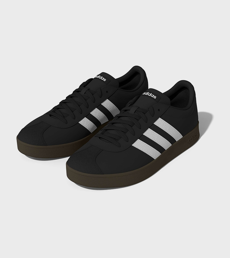 VL COURT BASE Stripe Detail Lace-Up Sneakers