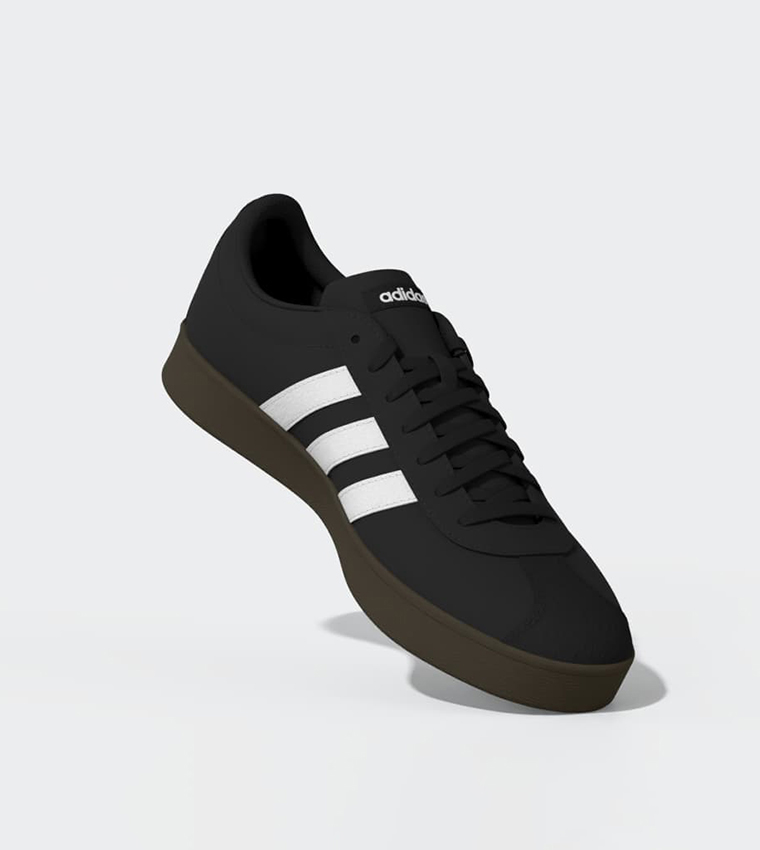 VL COURT BASE Stripe Detail Lace-Up Sneakers