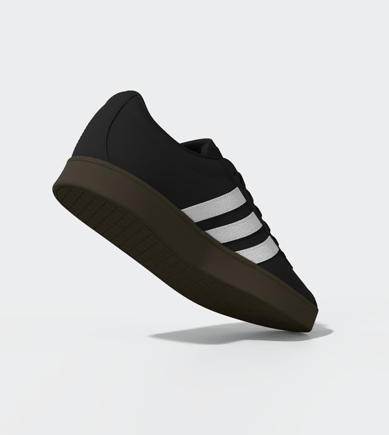 VL COURT BASE Stripe Detail Lace-Up Sneakers