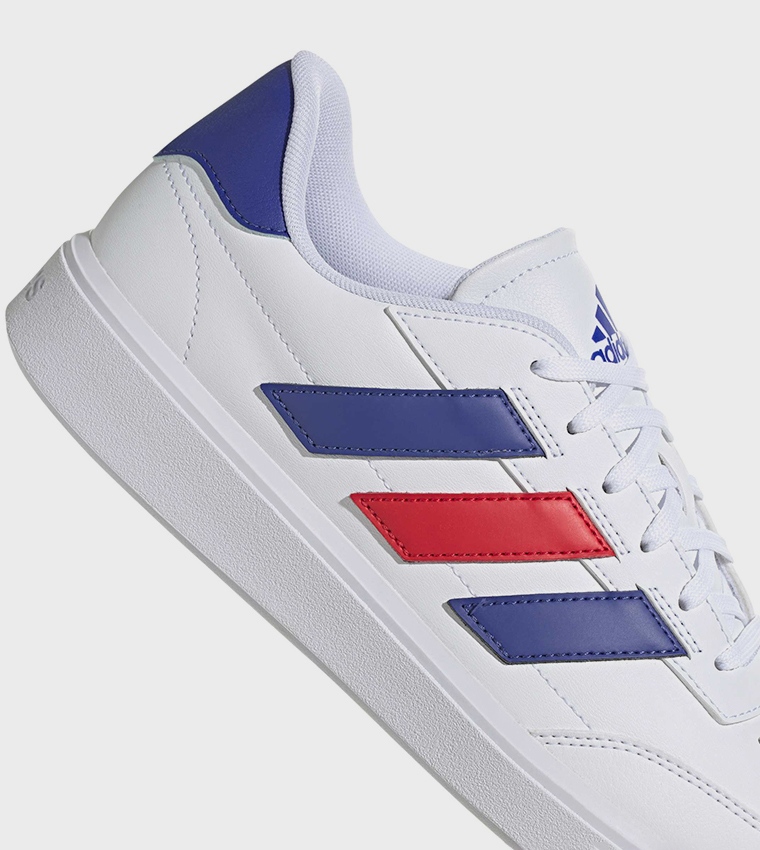 COURTBLOCK Stripe Detail Lace-Up Sneakers