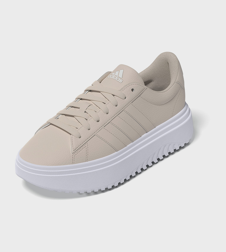 GRAND COURT Stripe Detail Platform Sneakers