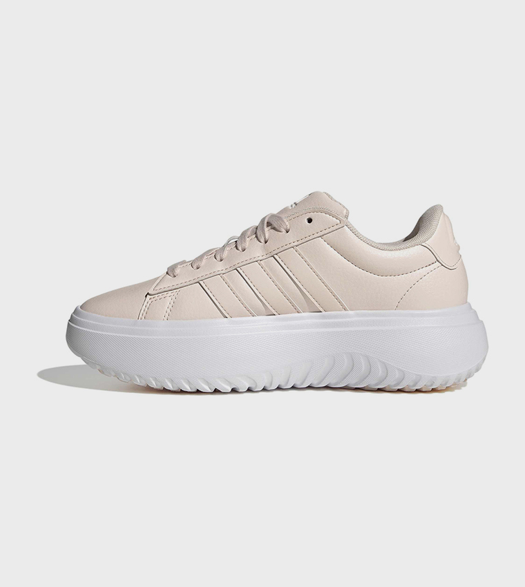 GRAND COURT Stripe Detail Platform Sneakers