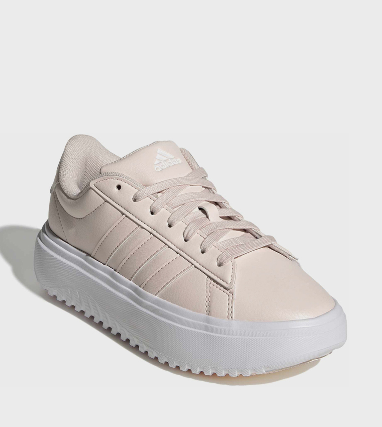 GRAND COURT Stripe Detail Platform Sneakers