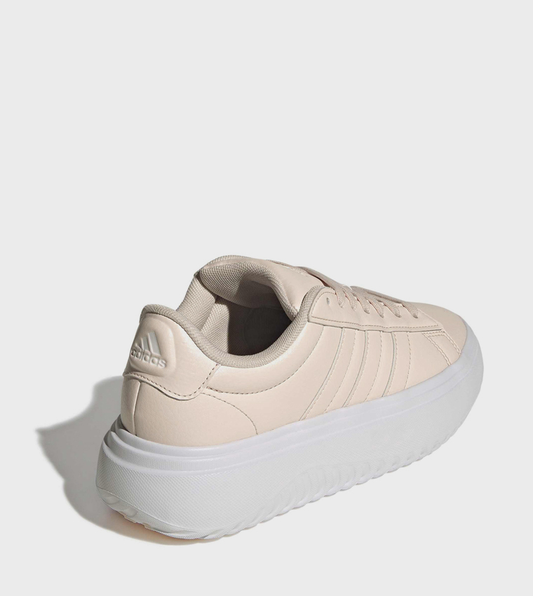 GRAND COURT Stripe Detail Platform Sneakers