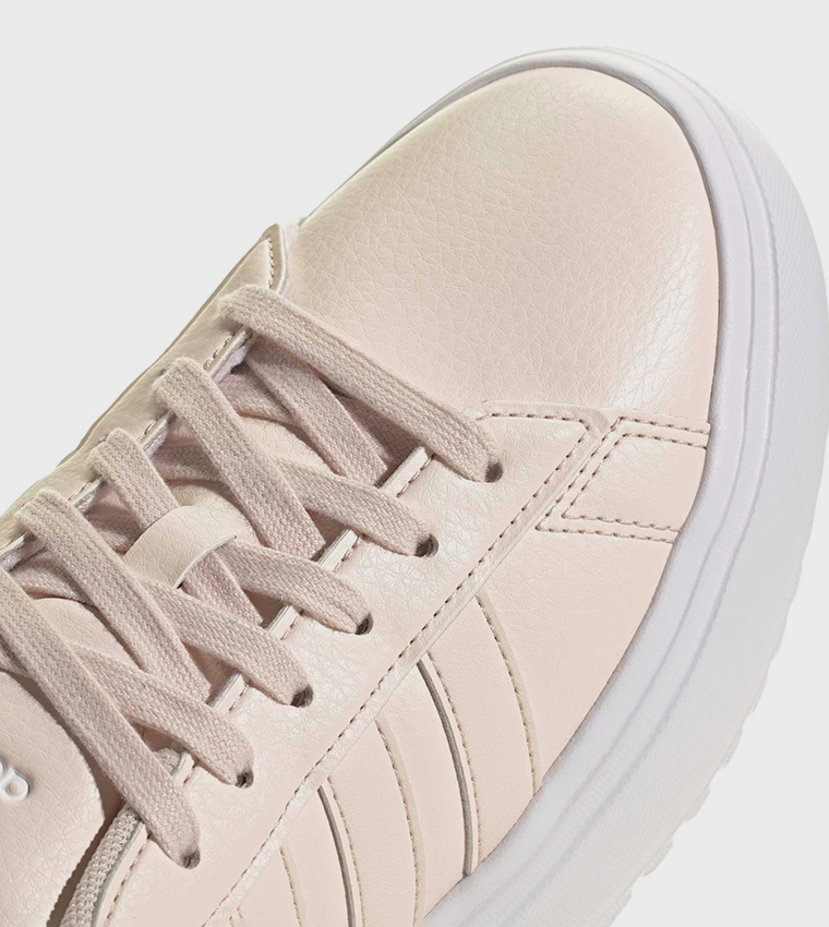 GRAND COURT Stripe Detail Platform Sneakers